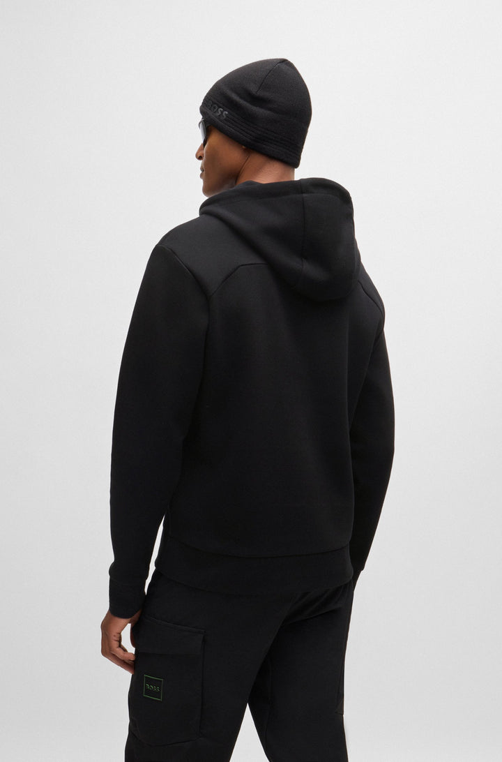 BOSS Hoodies Regular Fit in Cotton Mix - SOODY MIRROR 10266046 01-50523464- Concorde Fashion#color_black-001