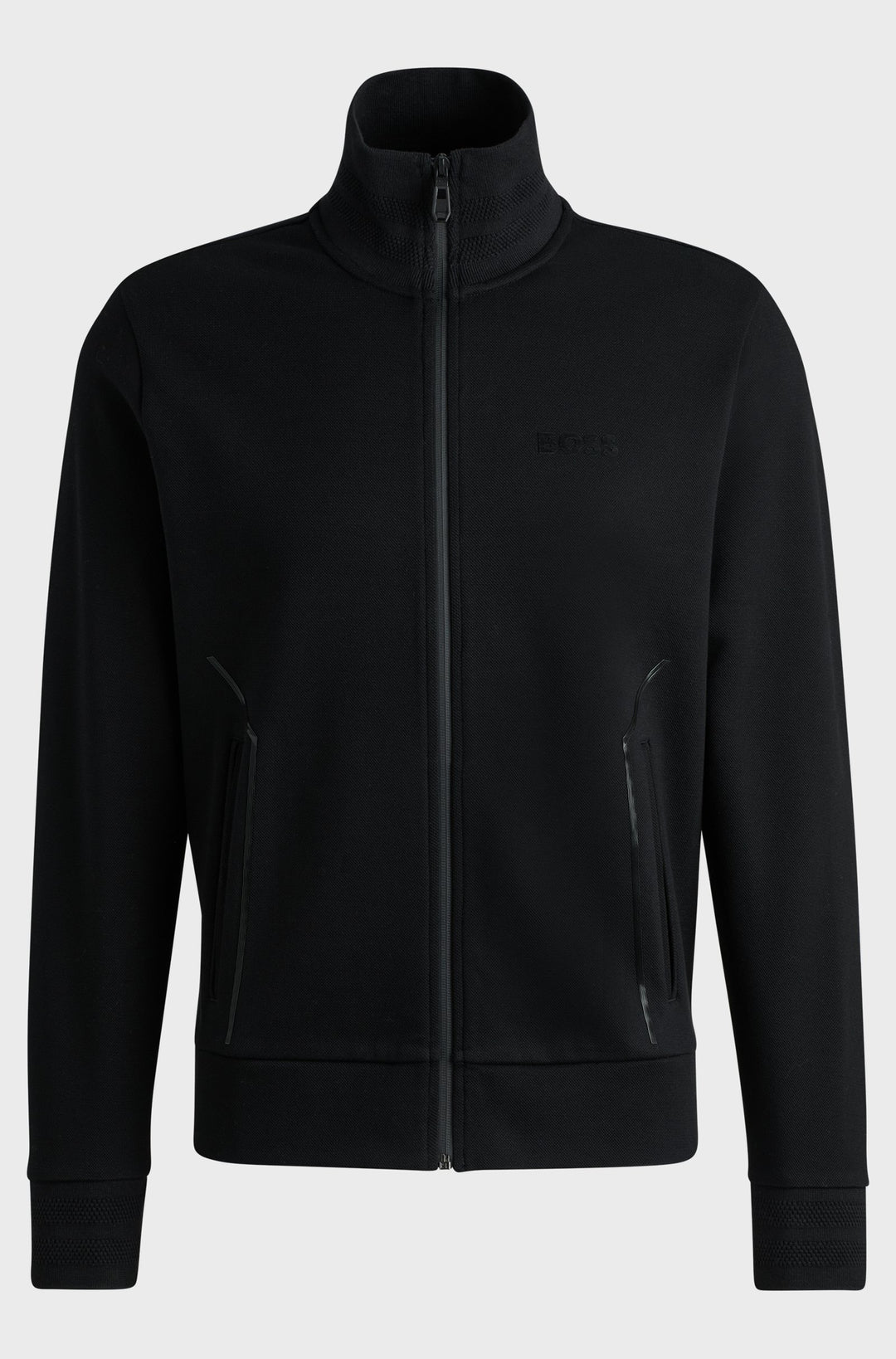 BOSS Sweatshirts Regular Fit in Cotton Mix - SKAZ MIRROR 10266046 01-50523477- Concorde Fashion#color_black-001