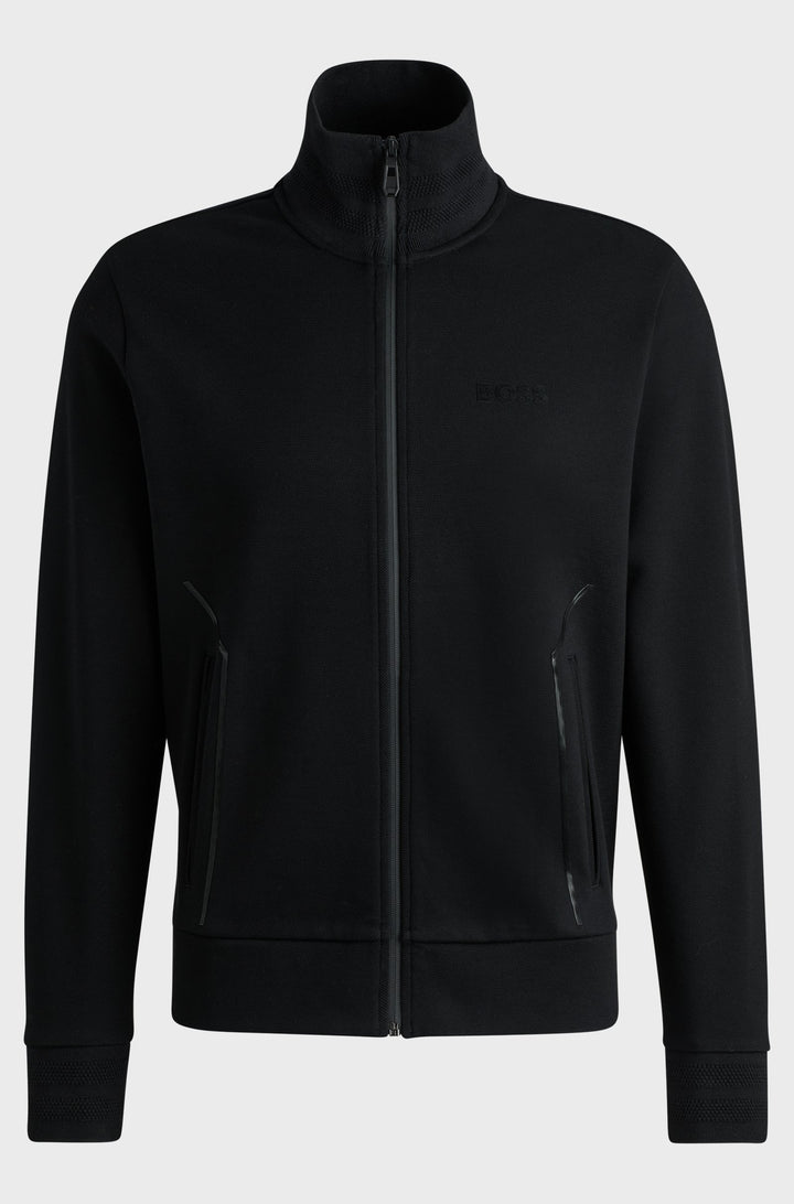 BOSS Sweatshirts Regular Fit in Cotton Mix - SKAZ MIRROR 10266046 01-50523477- Concorde Fashion#color_black-001