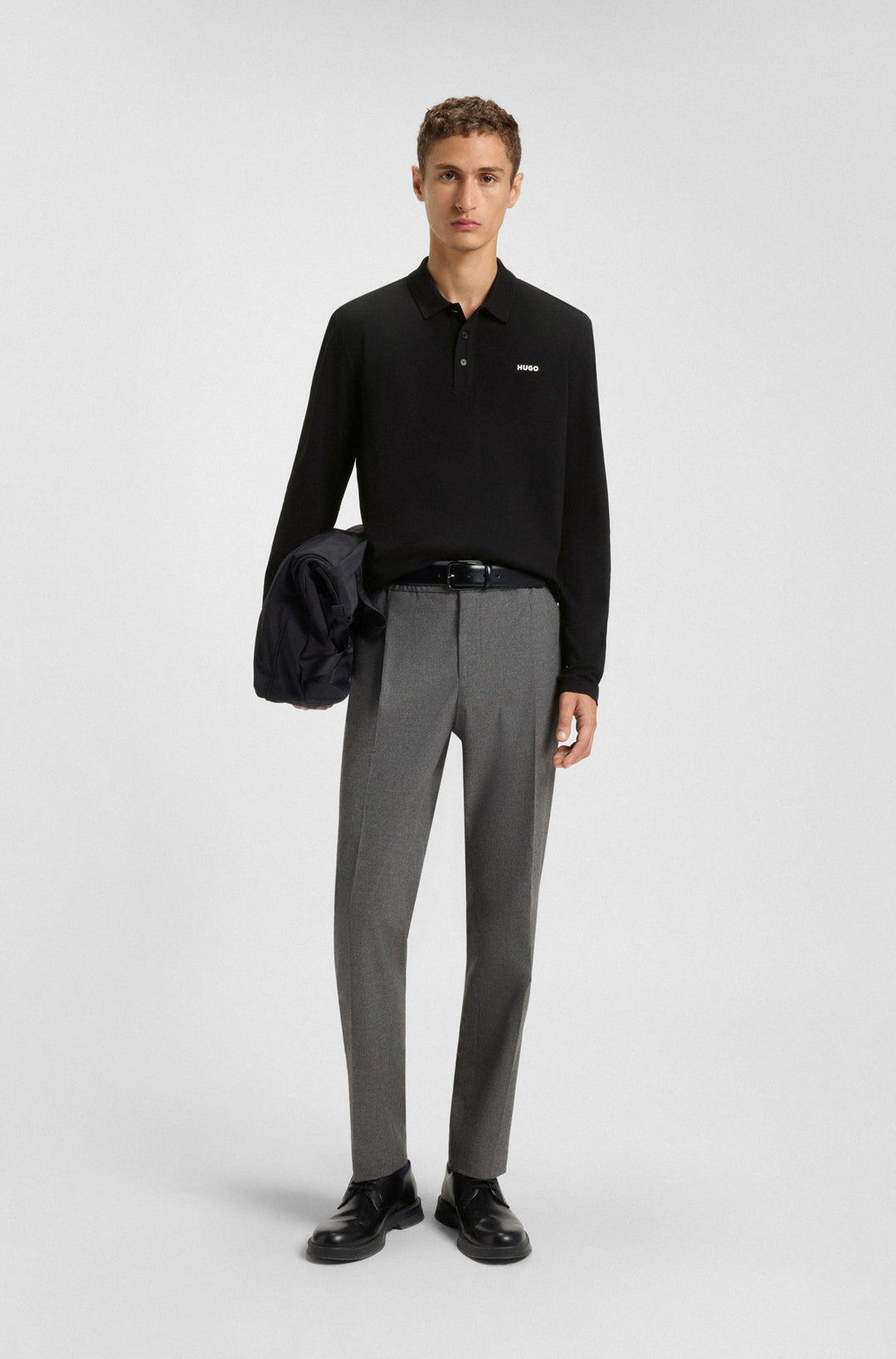 HUGO Polos Regular Fit - DONOSLONG 50547358- Concorde Fashion#color_black-001