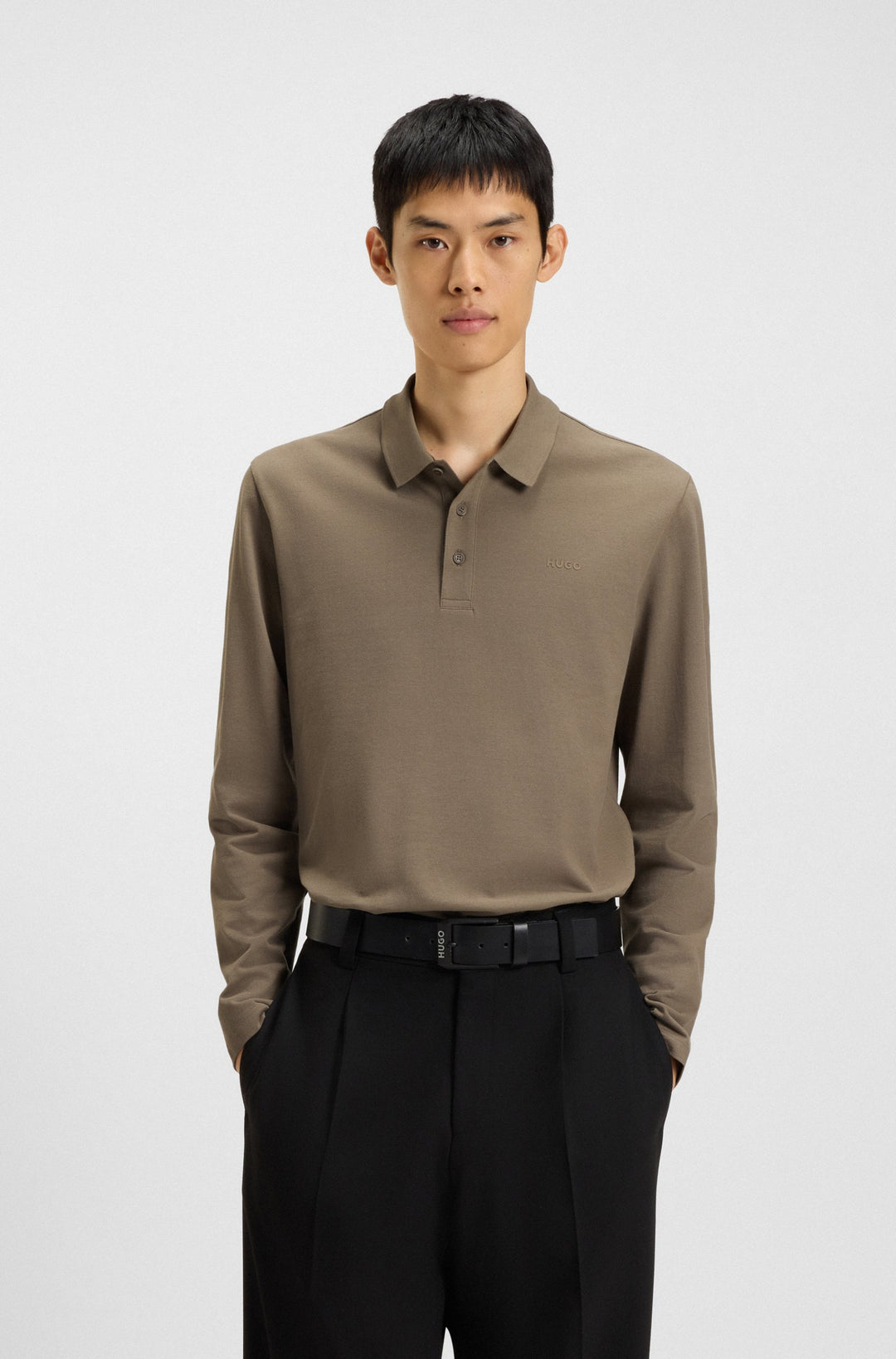 HUGO Polos Regular Fit - DONOSLONG 50547358- Concorde Fashion#color_grey-032