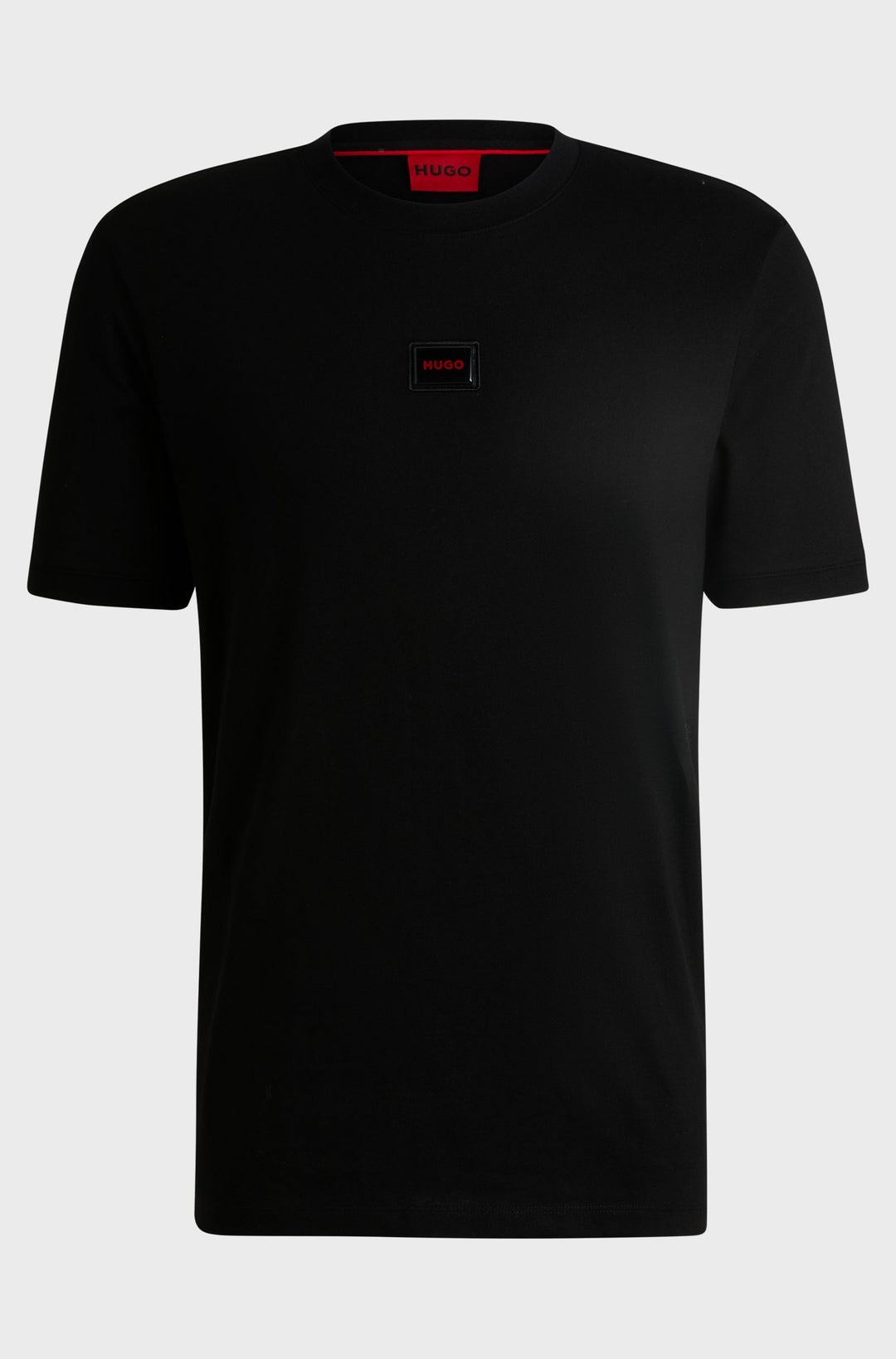 HUGO T-Shirts Regular Fit in Cotton - DIRAGOLINO_GEL 10266060 01-50528171- Concorde Fashion#color_black-001
