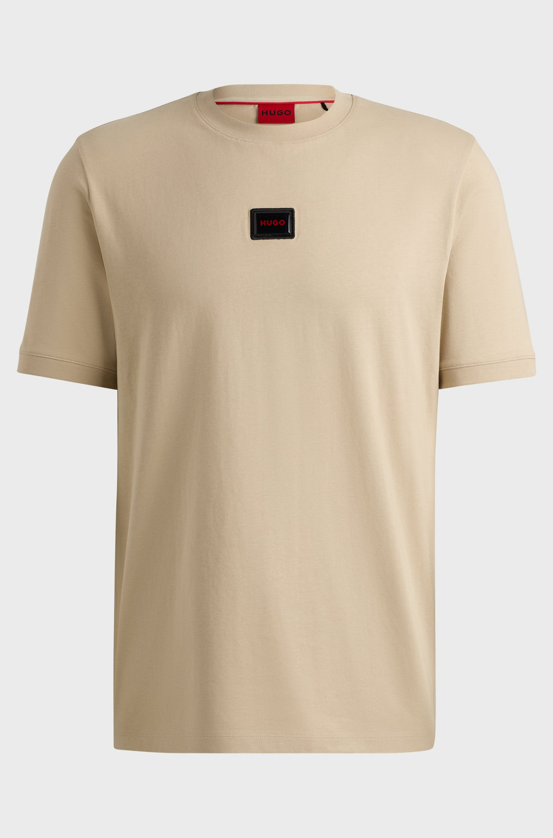 HUGO T-Shirts Regular Fit in Cotton - DIRAGOLINO_GEL 10266060 01-50528171- Concorde Fashion#color_beige-281