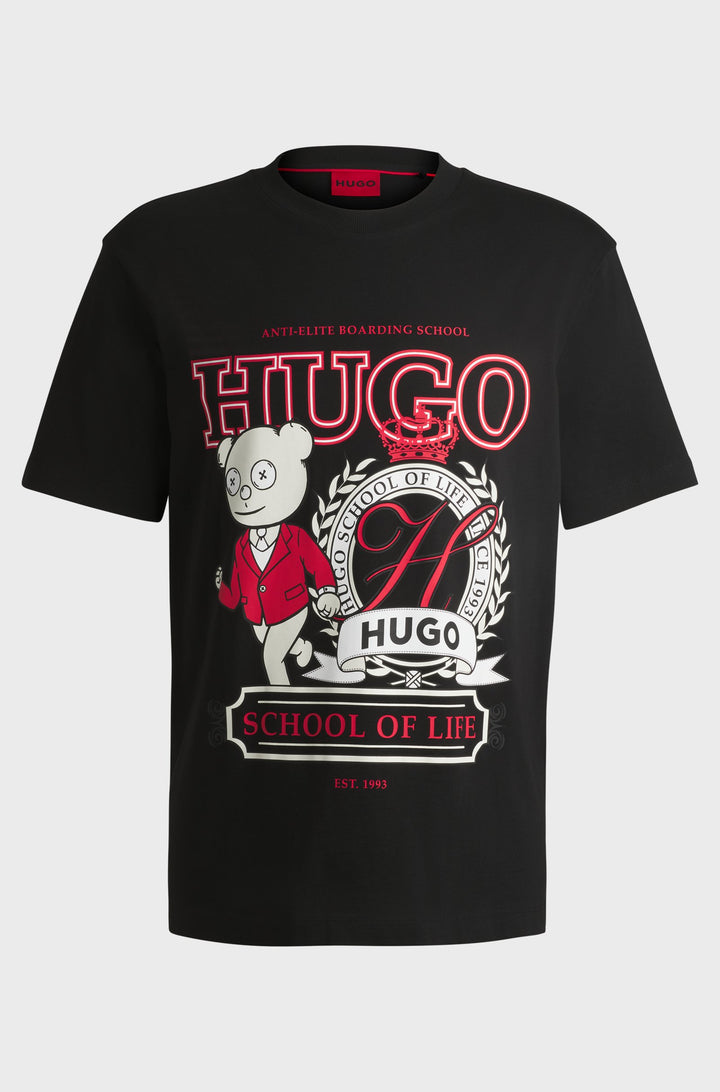 HUGO T-Shirts Relaxed Fit - DAPORONI 50538254- Concorde Fashion#color_black-001