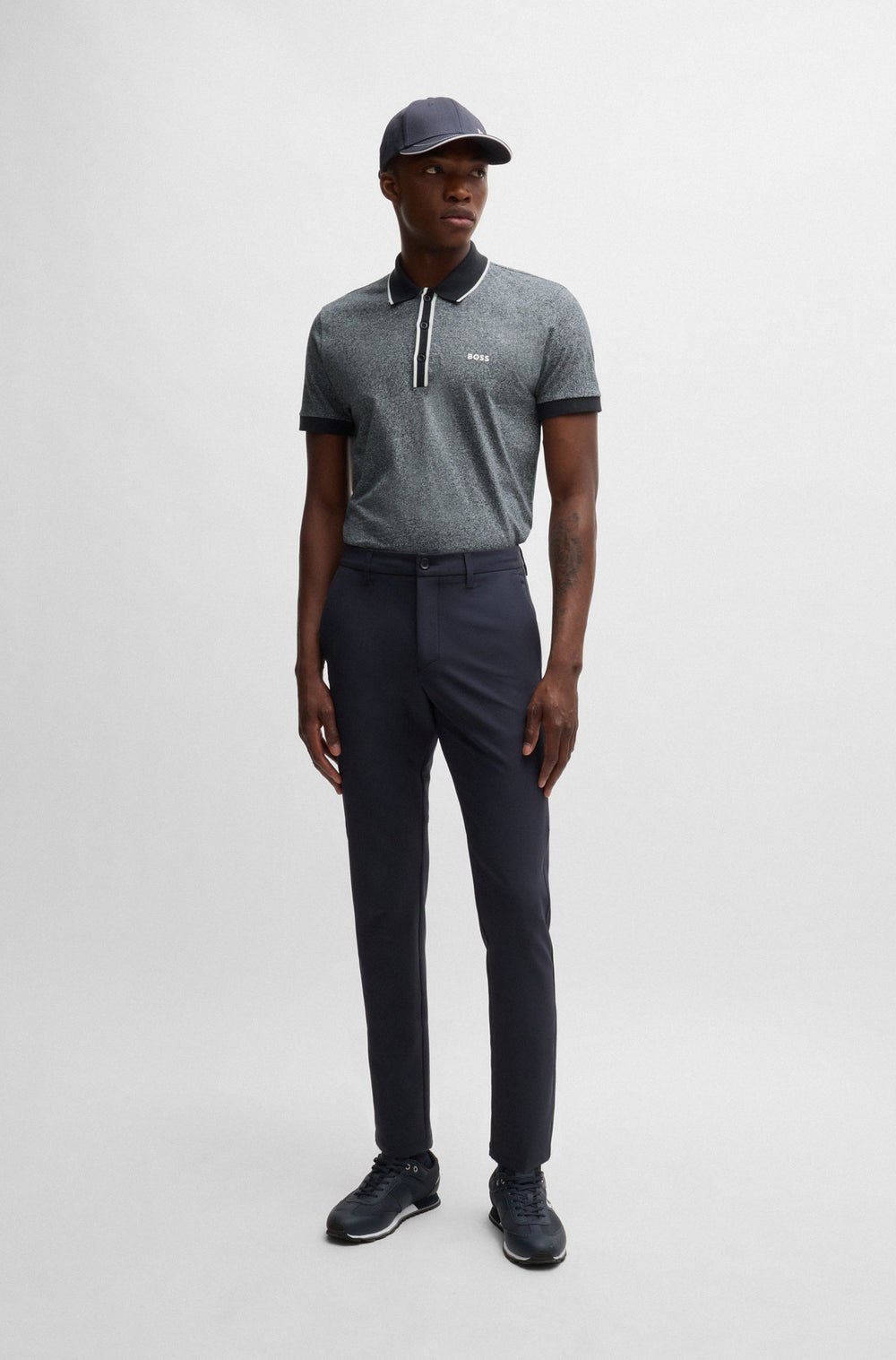 BOSS Polos Regular Fit in Cotton - PADDY 4 10266102 01-50525161- Concorde Fashion#color_navy-402