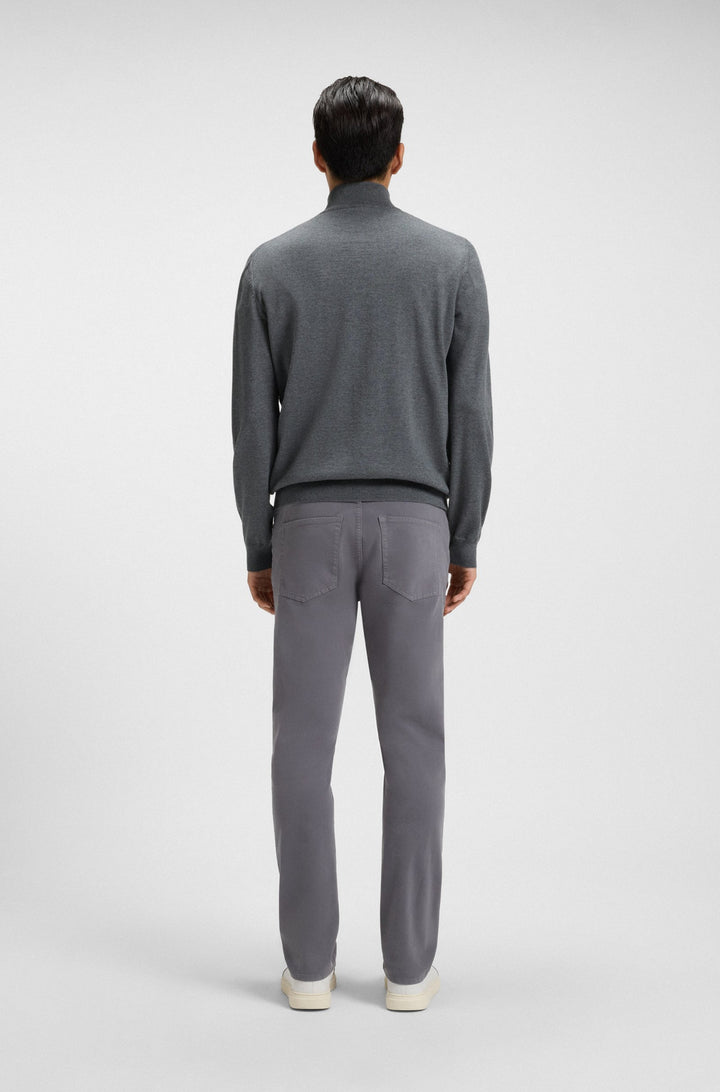 BOSS Sweaters Regular Fit in Wool - EBENJI 10266158 01-50528300- Concorde Fashion#color_grey-030