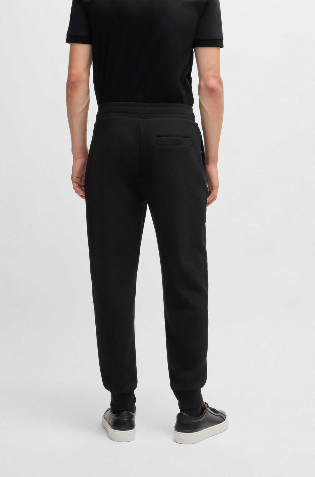 BOSS Jogging Pants Regular Fit in Cotton Mix - C-LARSEN 300 10266209 01-50527205- Concorde Fashion#color_black-001