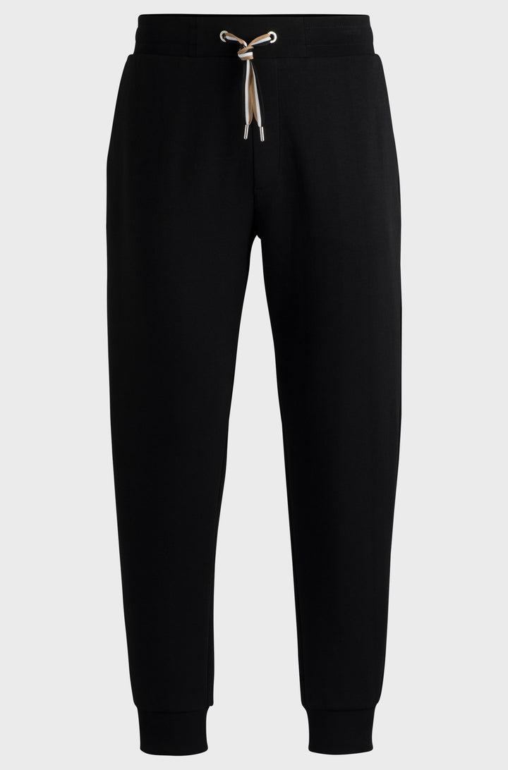BOSS Jogging Pants Regular Fit in Cotton Mix - C-LARSEN 300 10266209 01-50527205- Concorde Fashion#color_black-001