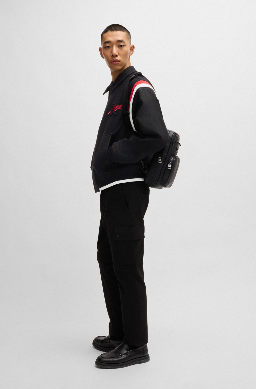 HUGO Casual Jackets Regular Fit in Wool Mix - BENNET2441 10266240 01-50528780- Concorde Fashion#color_black-001