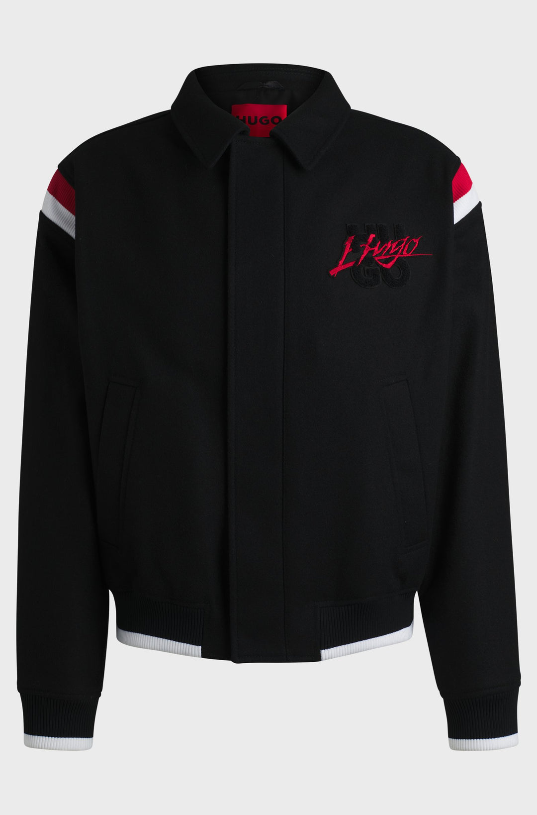 HUGO Casual Jackets Regular Fit in Wool Mix - BENNET2441 10266240 01-50528780- Concorde Fashion#color_black-001