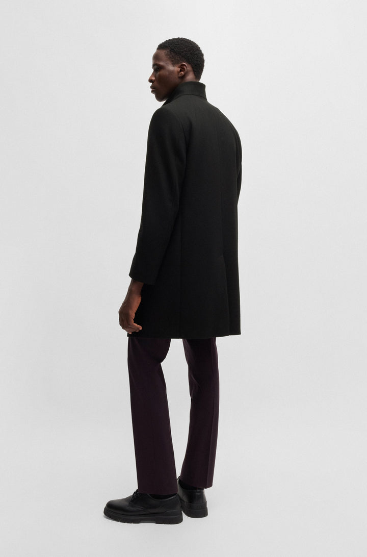 HUGO Coats Regular Fit in Wool Mix - MINTRAX2441 10266240 01-50528837- Concorde Fashion#color_black-001