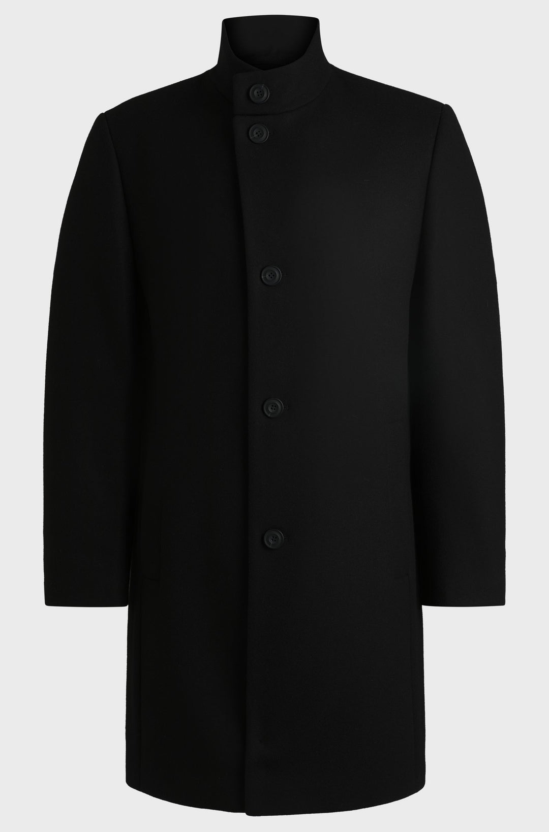 HUGO Coats Regular Fit in Wool Mix - MINTRAX2441 10266240 01-50528837- Concorde Fashion#color_black-001