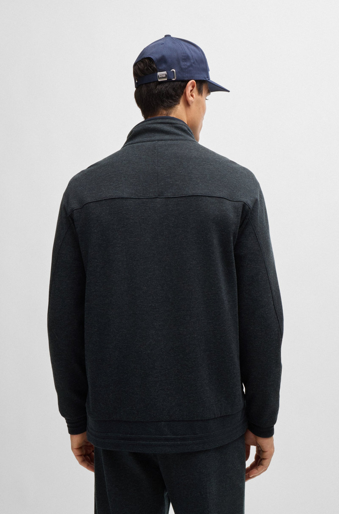 BOSS Sweatshirts Regular Fit in Cotton Mix - P-SHEPHERD 290 10266260 01-50524063- Concorde Fashion#color_navy-404