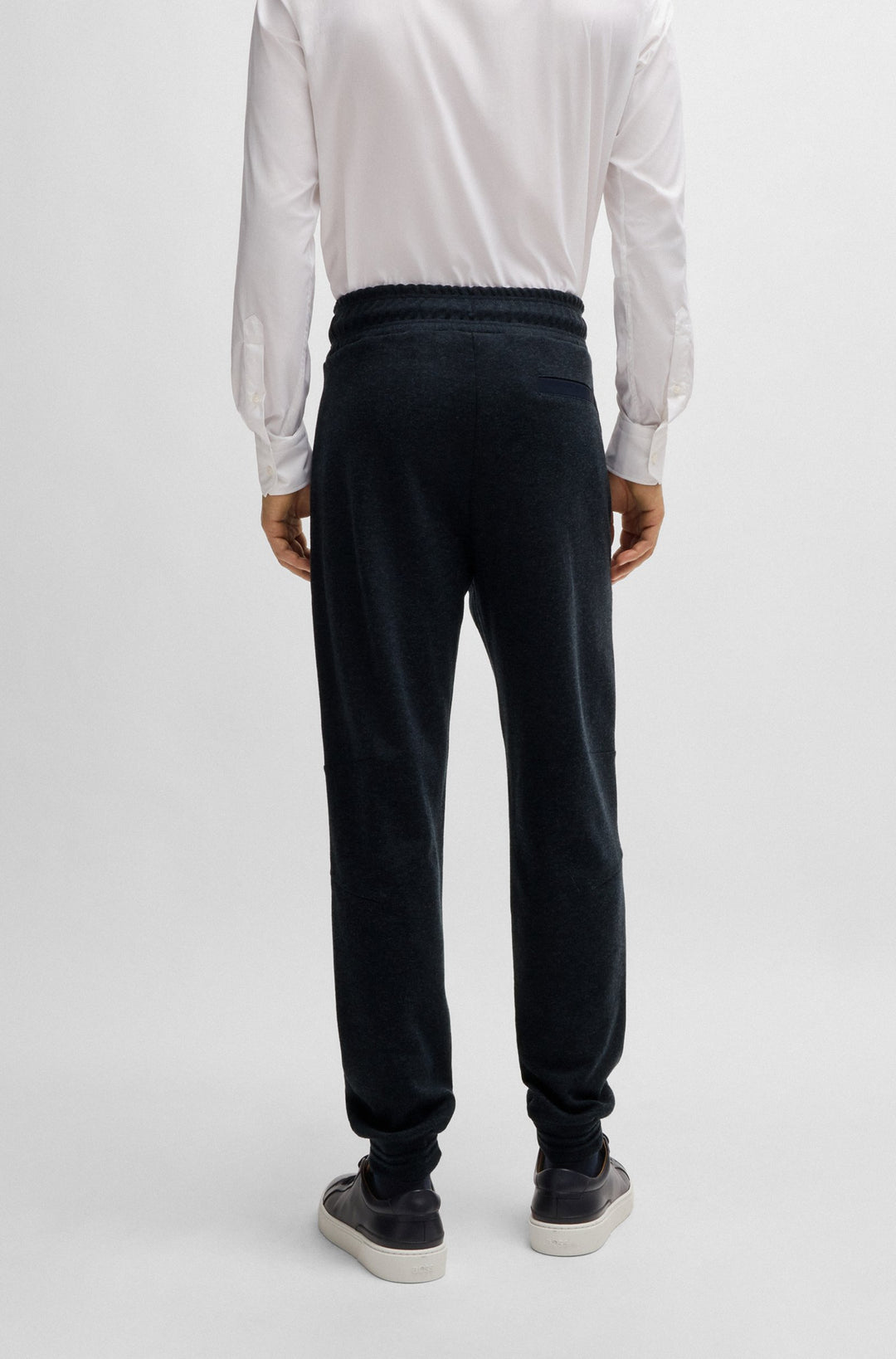 BOSS Jogging Pants Regular Fit in Cotton Mix - P-LAMONT 290 10266260 01-50524071- Concorde Fashion#color_navy-404