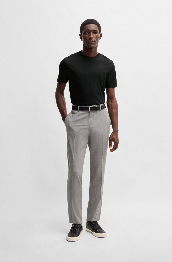 BOSS T-Shirts Slim Fit in Cotton - H-TESSLER 17 10266282 01-50523931- Concorde Fashion#color_black-001