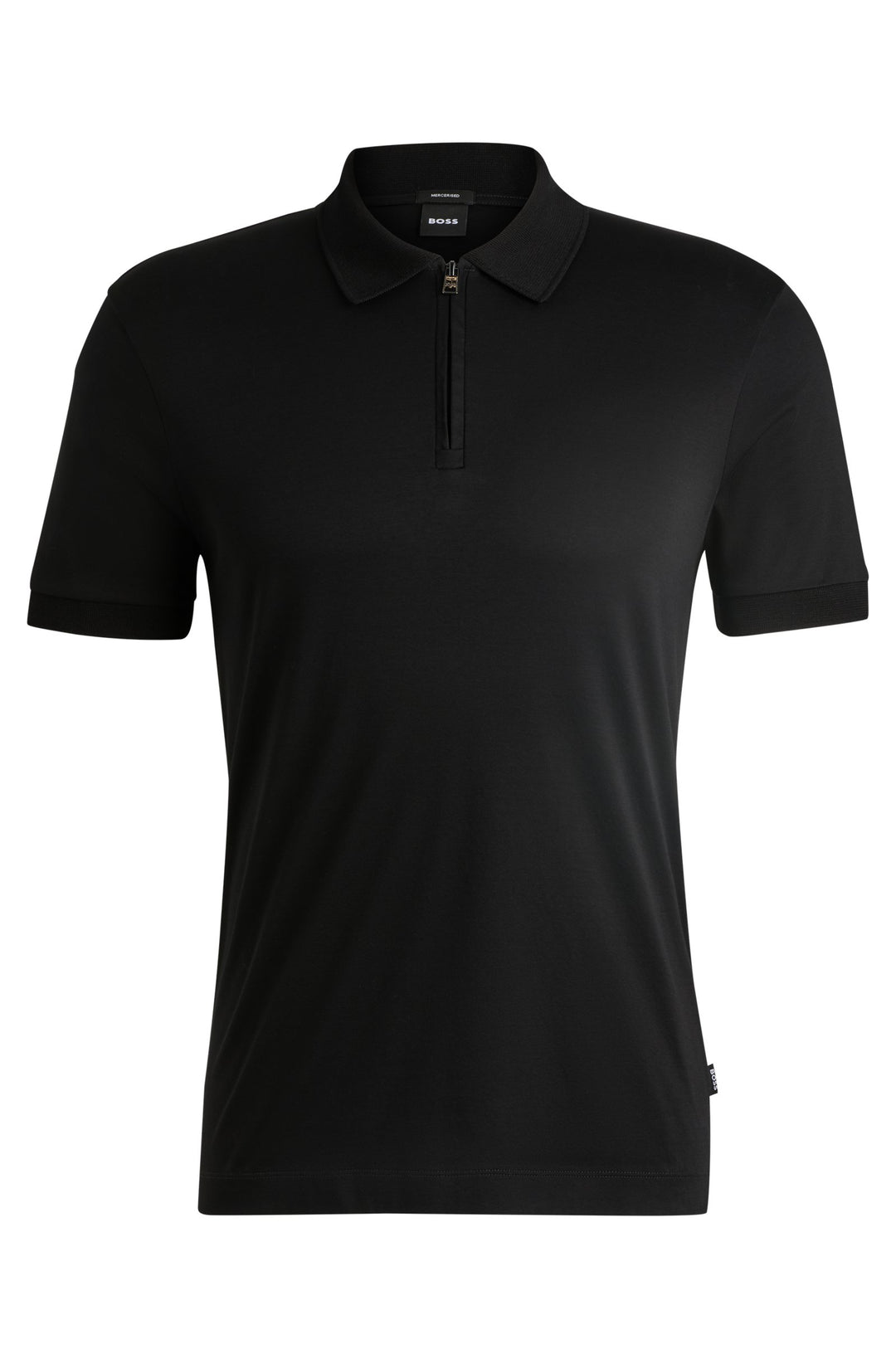 BOSS Polos Slim Fit in Cotton - H-PARAS 17 10266282 01-50527367- Concorde Fashion#color_black-001