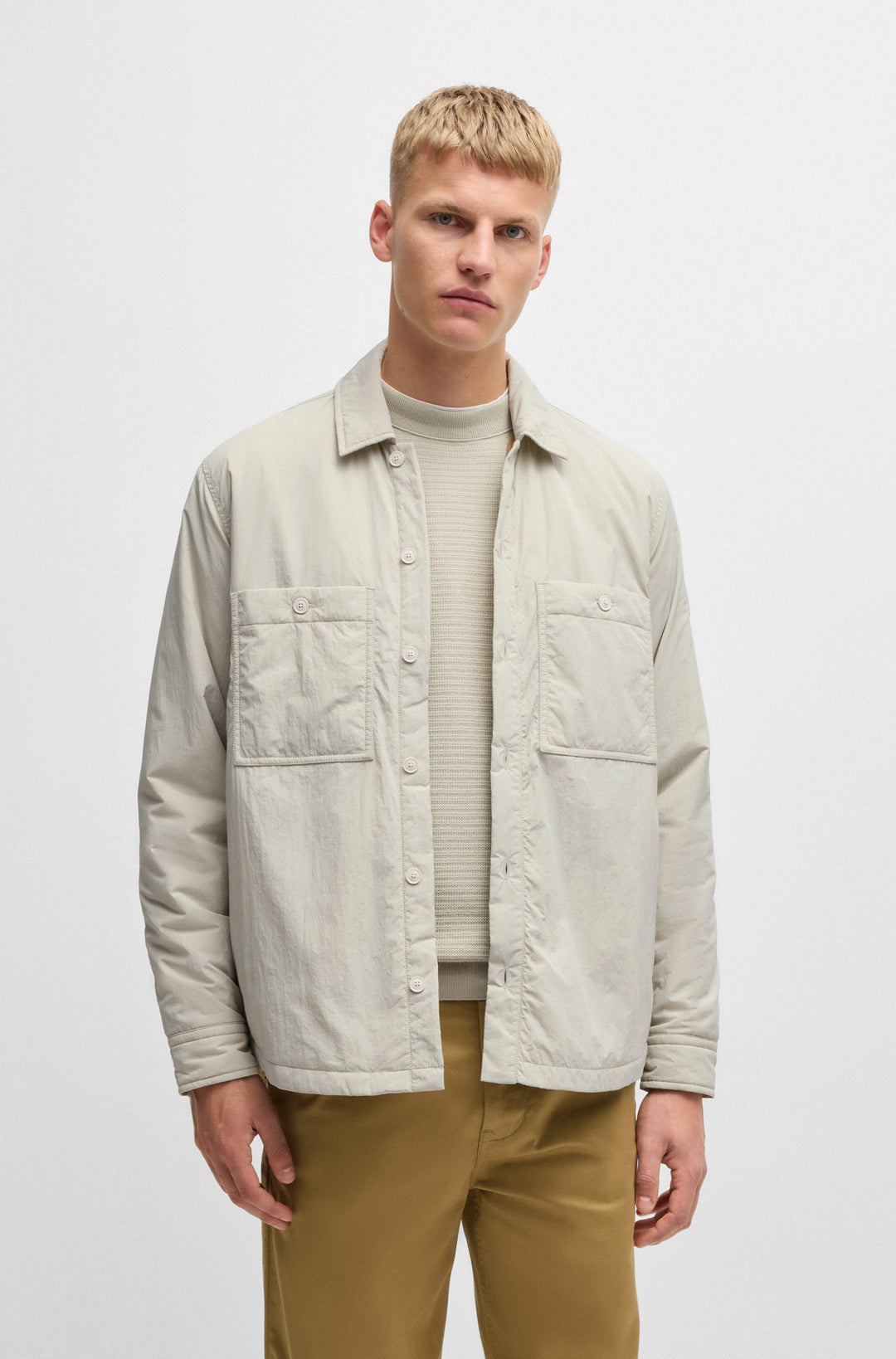 BOSS Casual Shirts Oversize Fit in Nylon - LOCKY_2_M 10266314 01-50530908- Concorde Fashion#color_beige-271