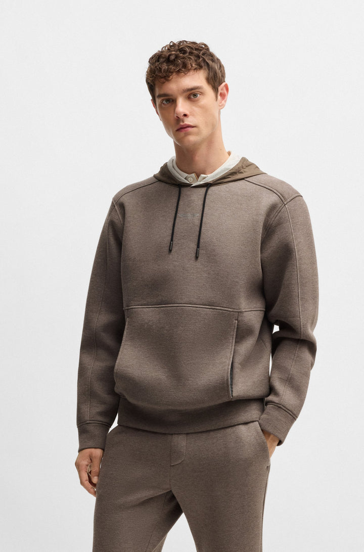 BOSS Hoodies Regular Fit in Cotton Mix - L-EZRA_AM 10266396 01-50530779- Concorde Fashion#color_beige-259