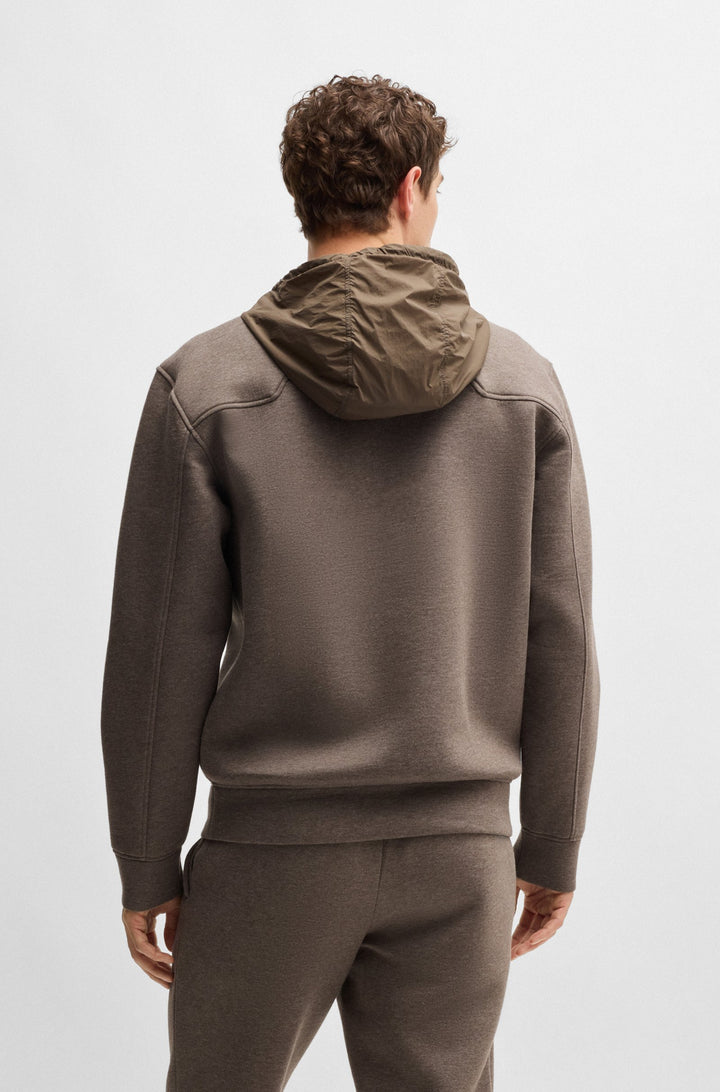 BOSS Hoodies Regular Fit in Cotton Mix - L-EZRA_AM 10266396 01-50530779- Concorde Fashion#color_beige-259
