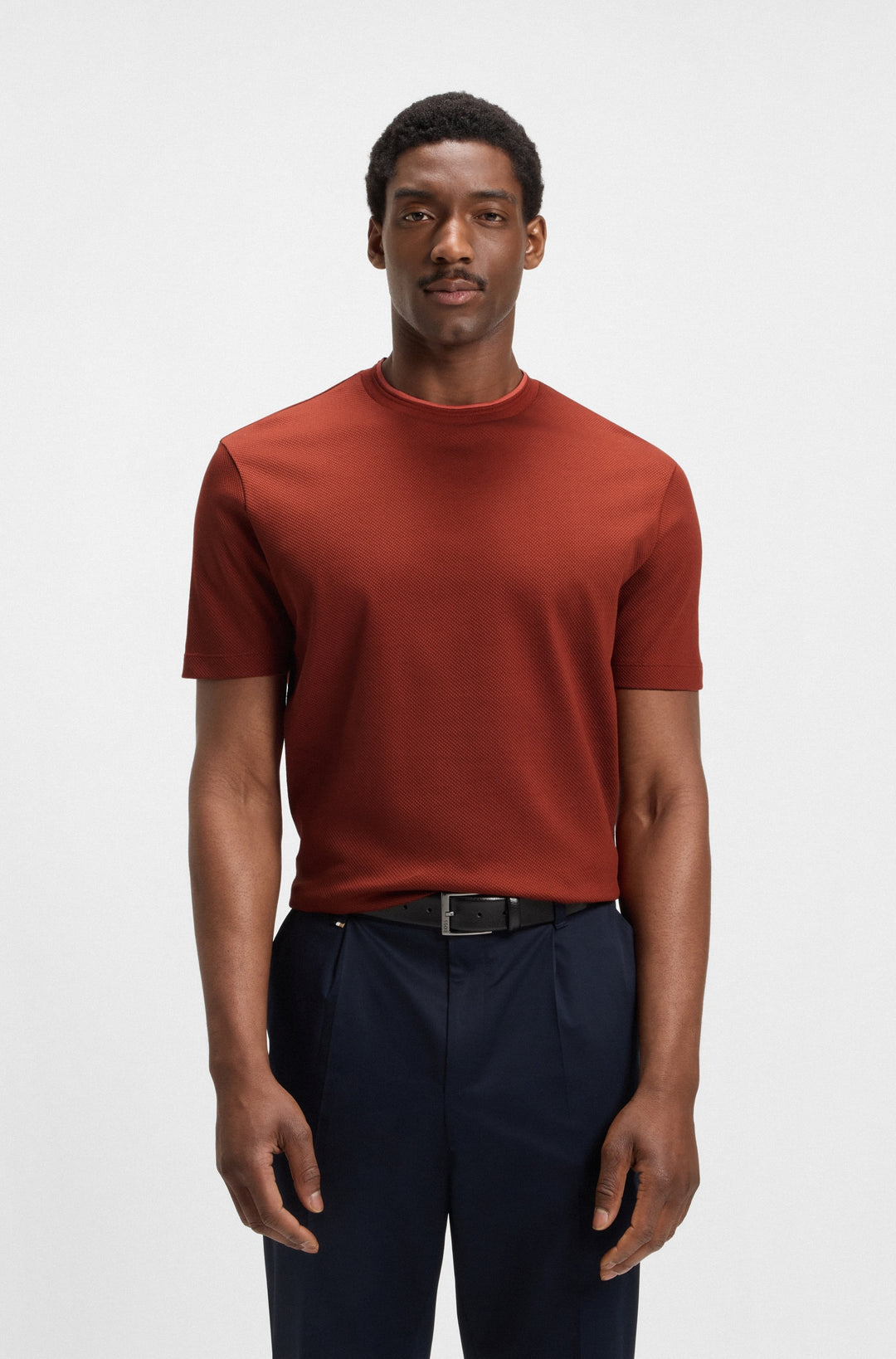BOSS T-Shirts Regular Fit in Cotton - H-THOMPSON 59 10266434 01-50524998- Concorde Fashion#color_orange-806