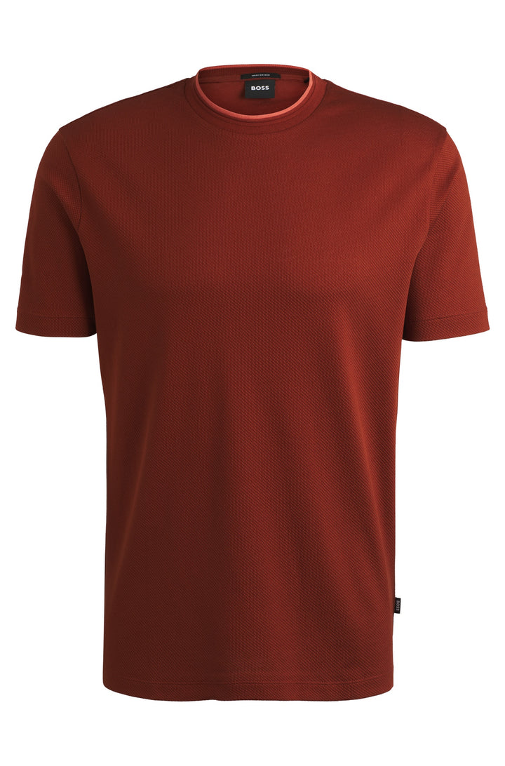 BOSS T-Shirts Regular Fit in Cotton - H-THOMPSON 59 10266434 01-50524998- Concorde Fashion#color_orange-806