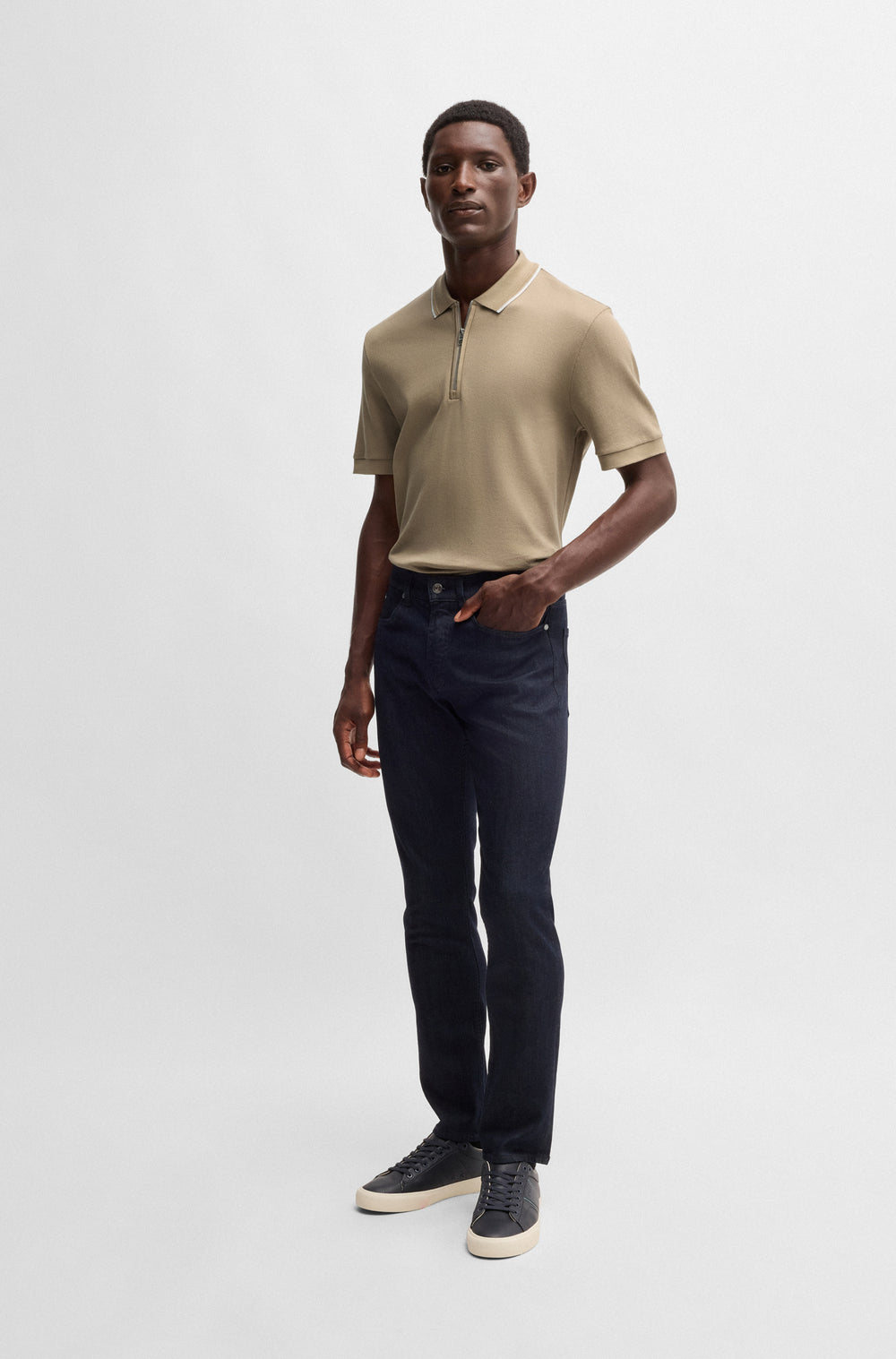 BOSS Polos Regular Fit in Cotton - H-PARAS 59 10266434 01-50532612- Concorde Fashion#color_beige-275