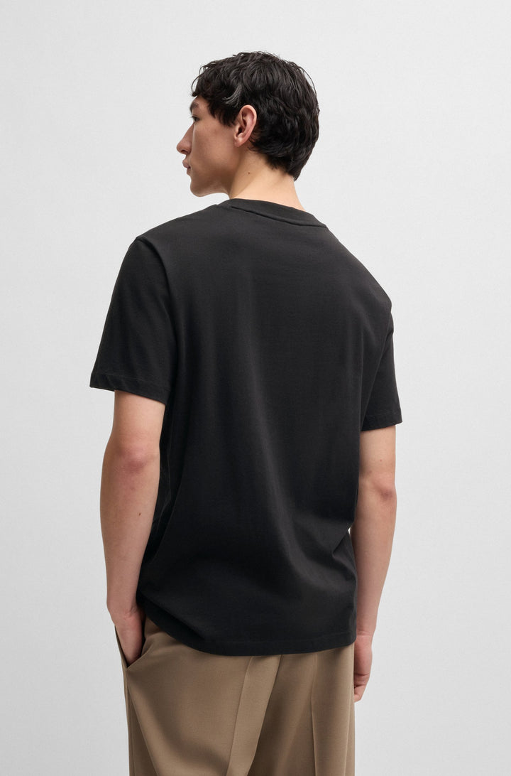 HUGO T-Shirts Regular Fit in Cotton - DALENDI 10266462 01-50534934- Concorde Fashion#color_black-001
