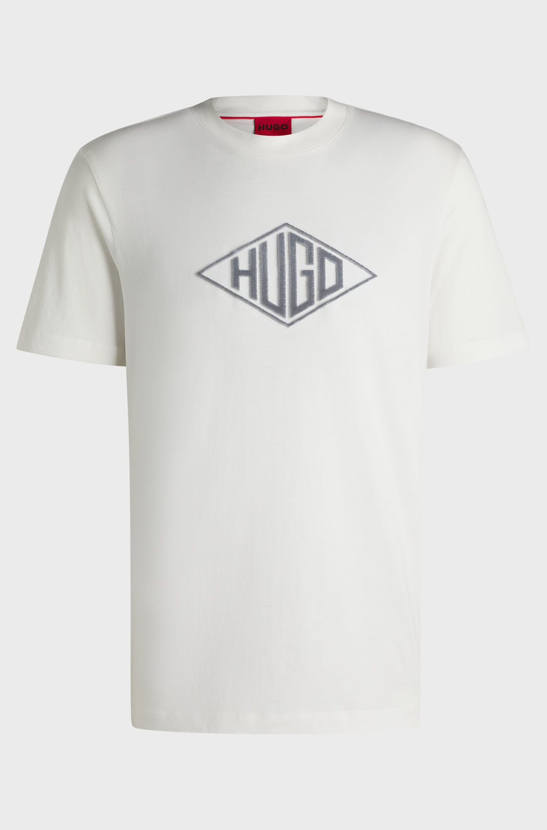 HUGO T-Shirts Regular Fit in Cotton - DALENDI 10266462 01-50534934- Concorde Fashion#color_white-102