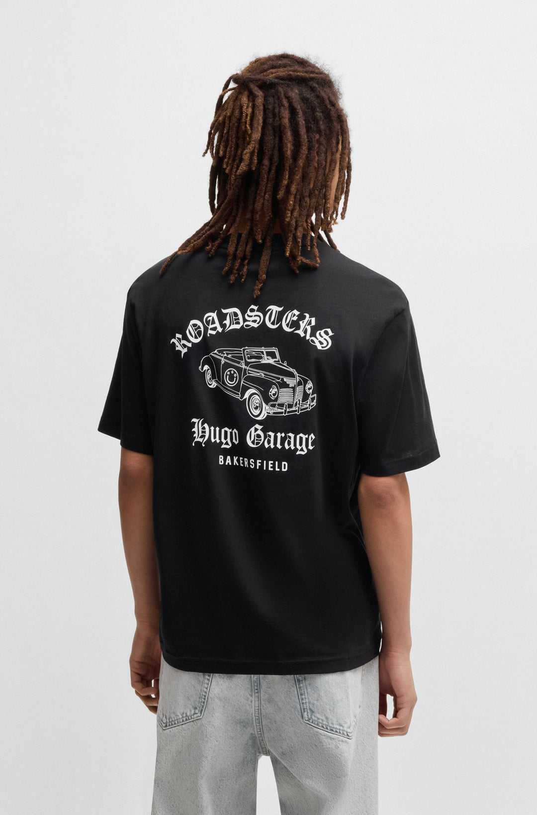 HUGO T-Shirts Regular Fit in Cotton - NATOPU 10266462 01-50536104- Concorde Fashion#color_black-001
