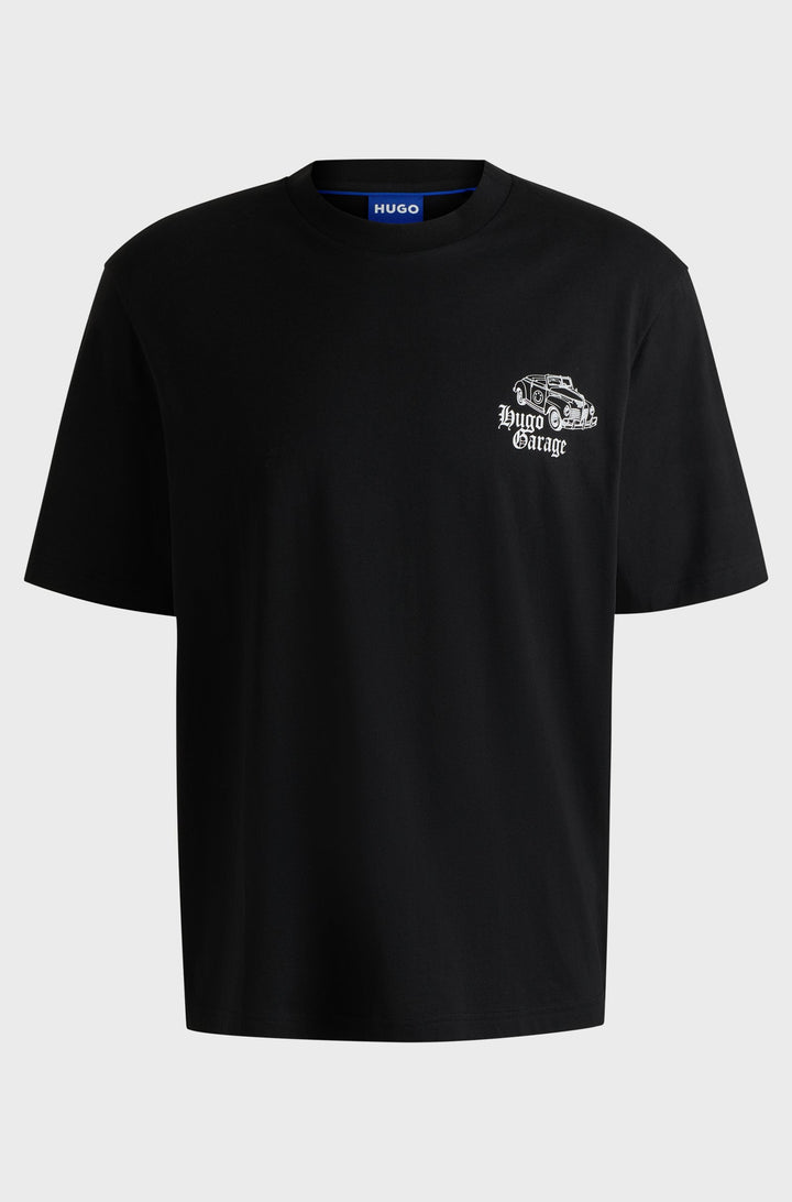HUGO T-Shirts Regular Fit in Cotton - NATOPU 10266462 01-50536104- Concorde Fashion#color_black-001