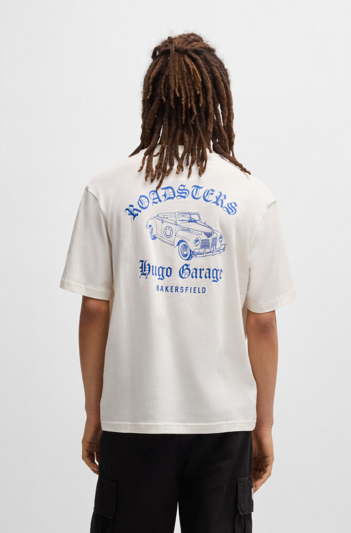 HUGO T-Shirts Regular Fit in Cotton - NATOPU 10266462 01-50536104- Concorde Fashion#color_white-121