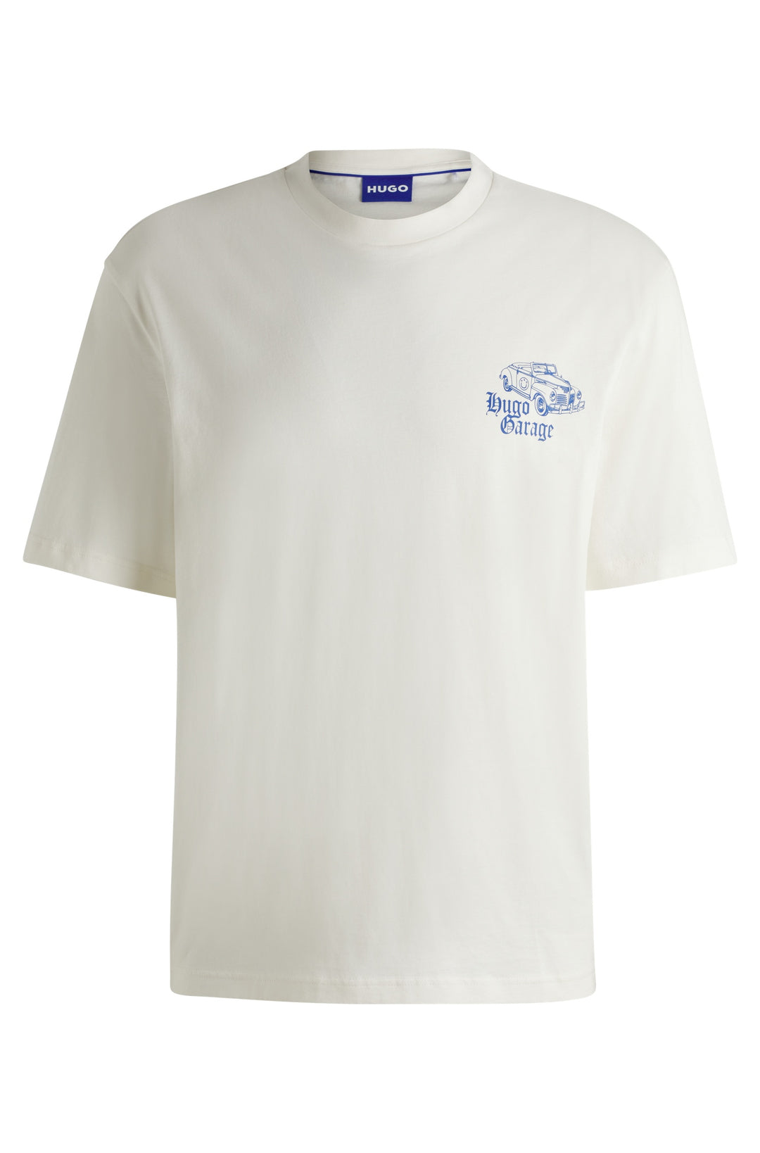 HUGO T-Shirts Regular Fit in Cotton - NATOPU 10266462 01-50536104- Concorde Fashion#color_white-121