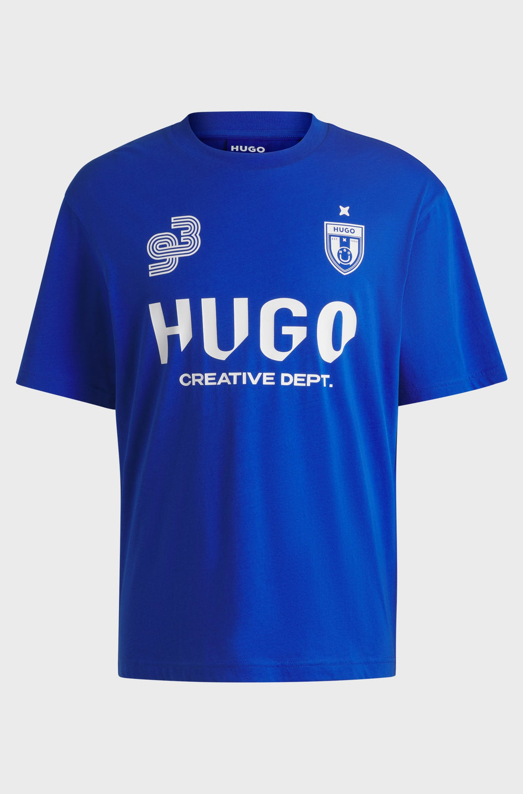 HUGO T-Shirts Regular Fit in Cotton - NEBULOP 10266462 01-50541252- Concorde Fashion#color_blue-493