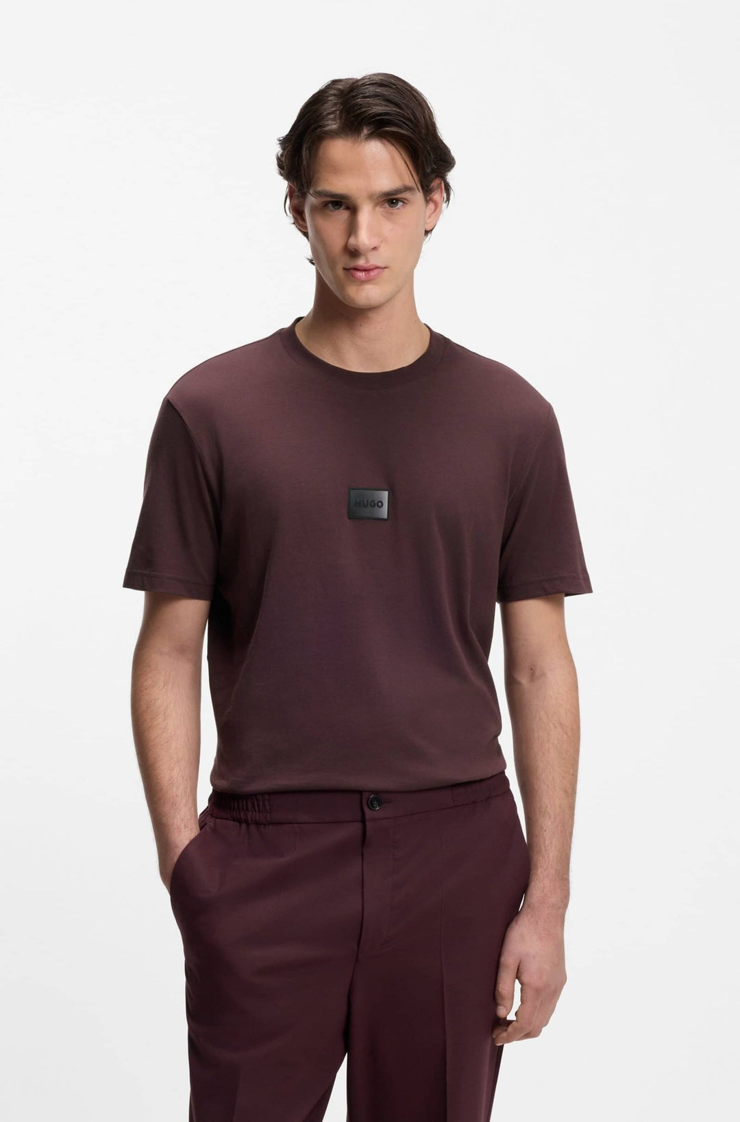 HUGO T-Shirts Regular Fit - DANOTIE 50553124- Concorde Fashion#color_brown-249