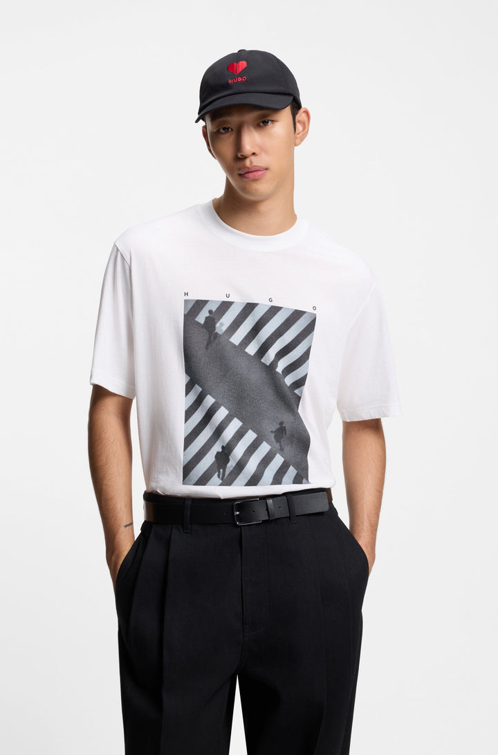 HUGO T-Shirts Relaxed Fit - DODGER 50553330- Concorde Fashion#color_white-100