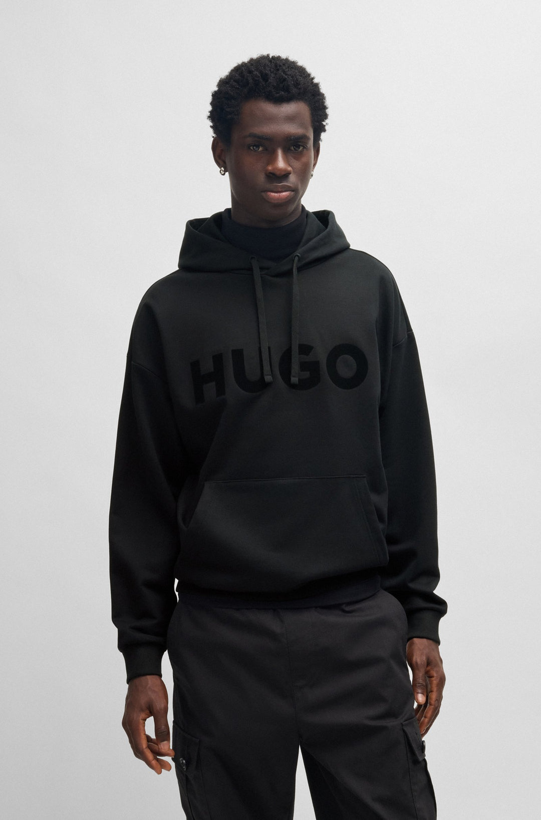 HUGO Hoodies Oversize Fit in Cotton - DITCHLE 10266483 01-50529090- Concorde Fashion#color_black-001