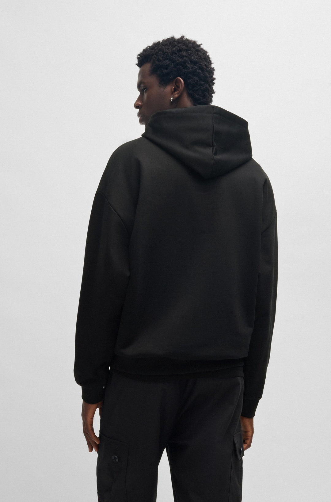 HUGO Hoodies Oversize Fit in Cotton - DITCHLE 10266483 01-50529090- Concorde Fashion#color_black-001
