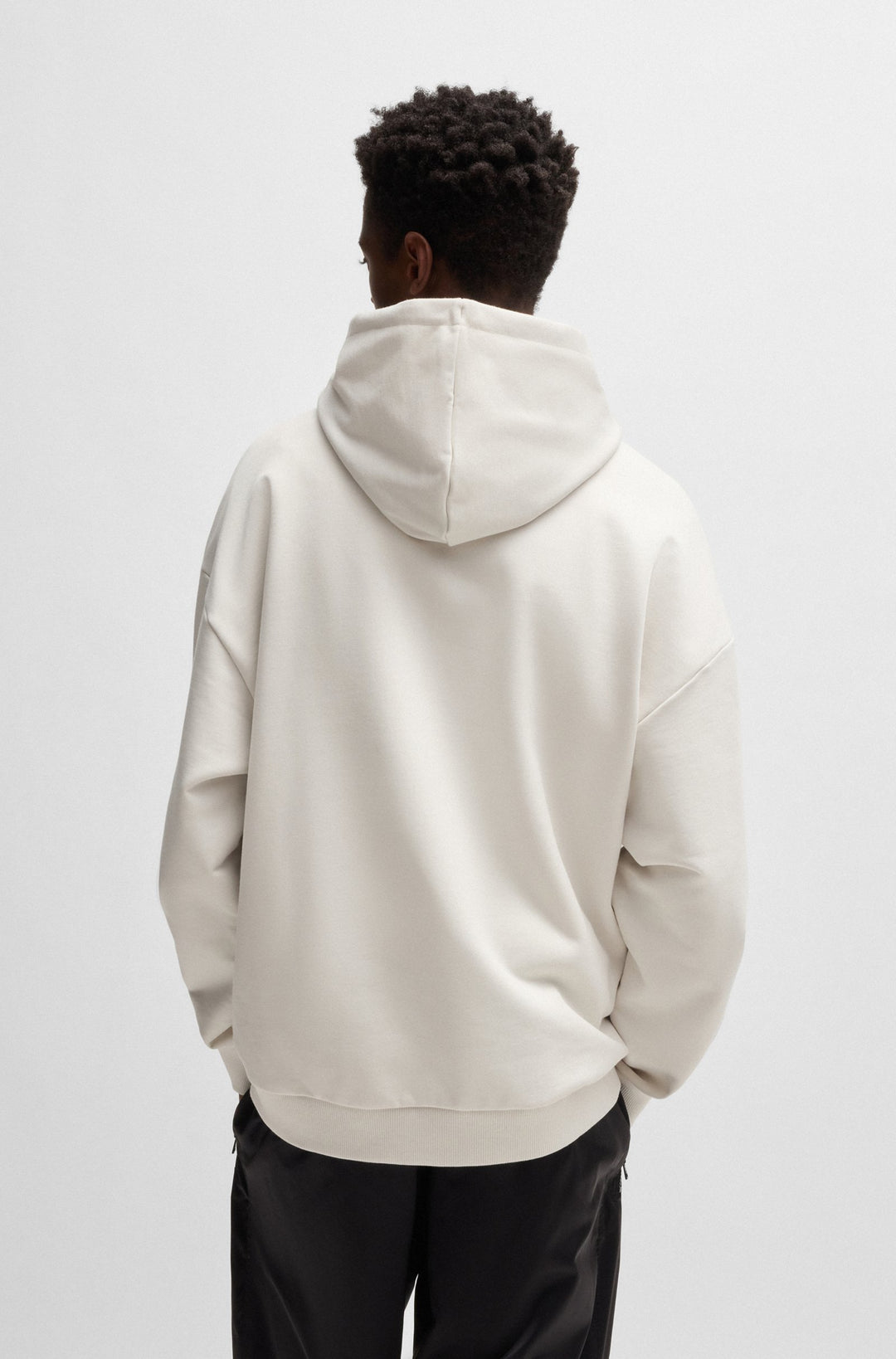 HUGO Hoodies Oversize Fit in Cotton - DITCHLE 10266483 01-50529090- Concorde Fashion#color_white-101