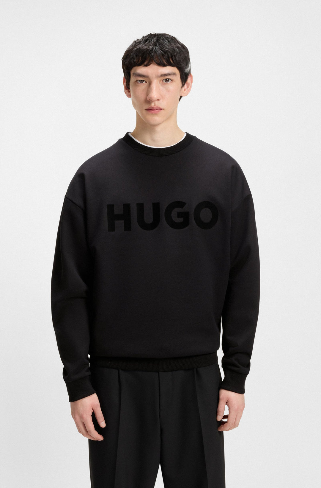 HUGO Sweatshirts Oversize Fit - DINEX 50538778- Concorde Fashion#color_black-001