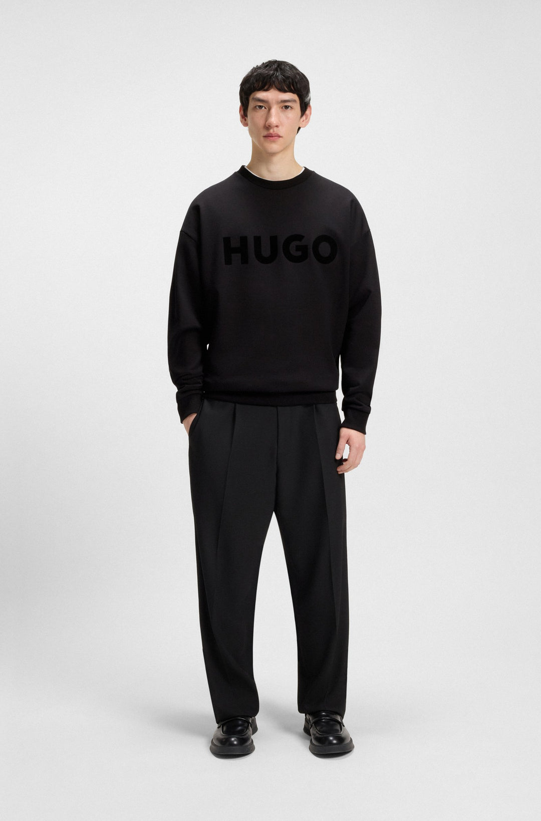 HUGO Sweatshirts Oversize Fit - DINEX 50538778- Concorde Fashion#color_black-001