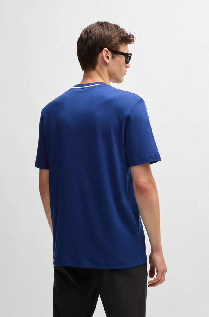 BOSS T-Shirts Regular Fit in Cotton - C-THOMPSON 30 10266515 01-50530089- Concorde Fashion#color_blue-485