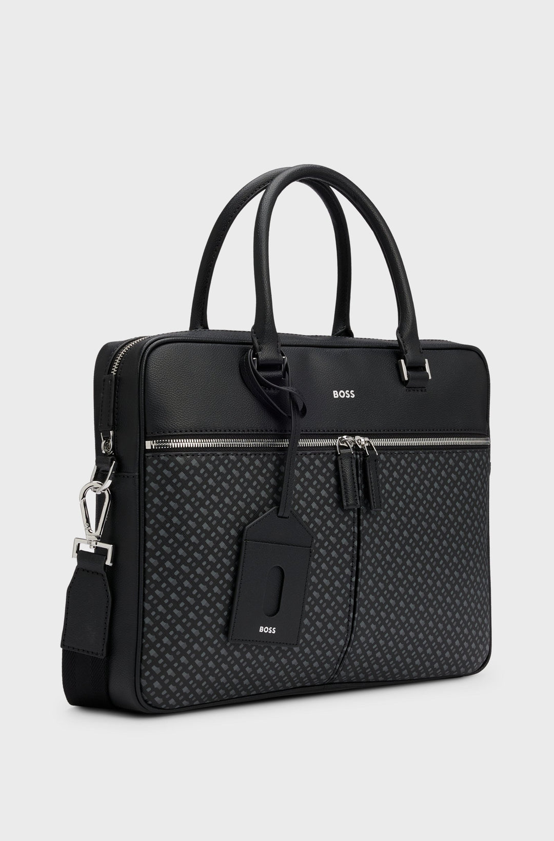 BOSS Bags  in Leather - ZAIR N_DOC CASE 10266540 01-50529304- Concorde Fashion#color_black-001