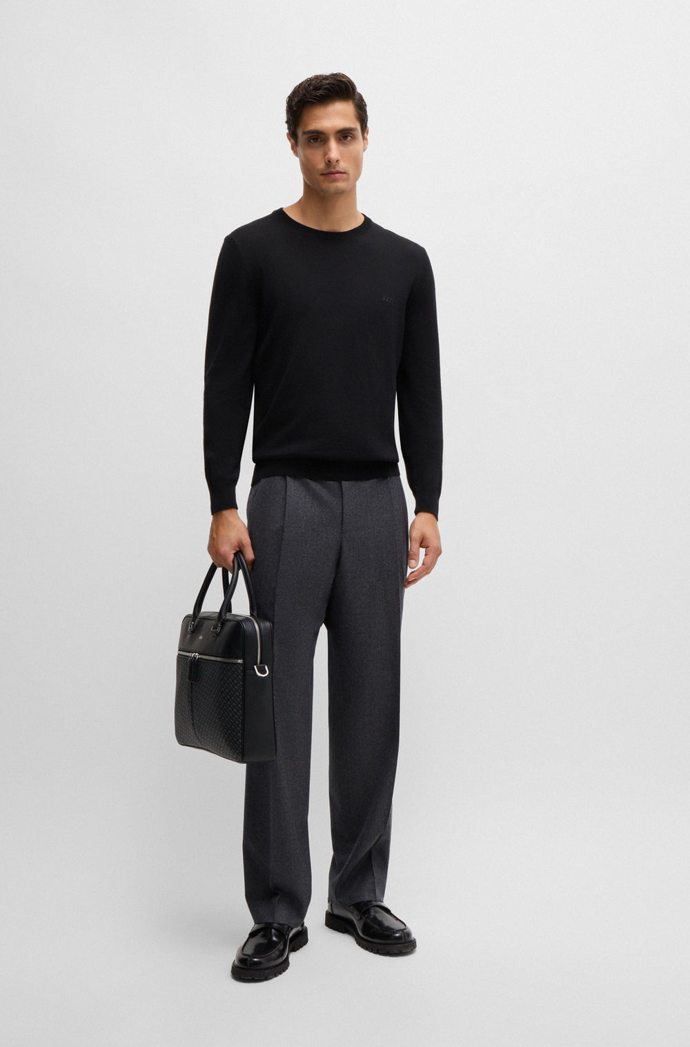 BOSS Bags  in Leather - ZAIR N_DOC CASE 10266540 01-50529304- Concorde Fashion#color_black-001