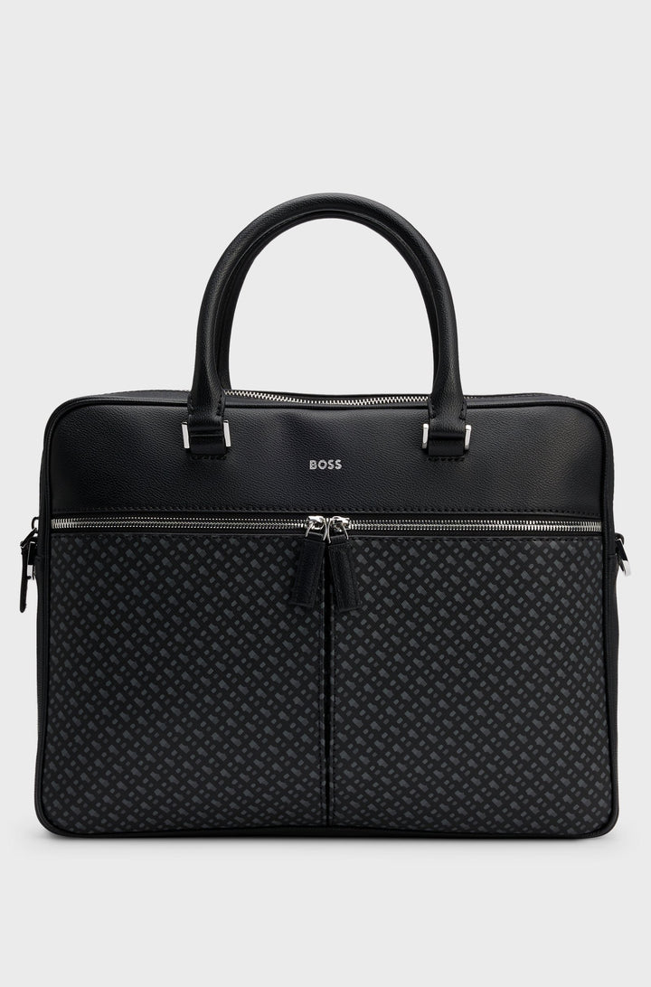 BOSS Bags  in Leather - ZAIR N_DOC CASE 10266540 01-50529304- Concorde Fashion#color_black-001