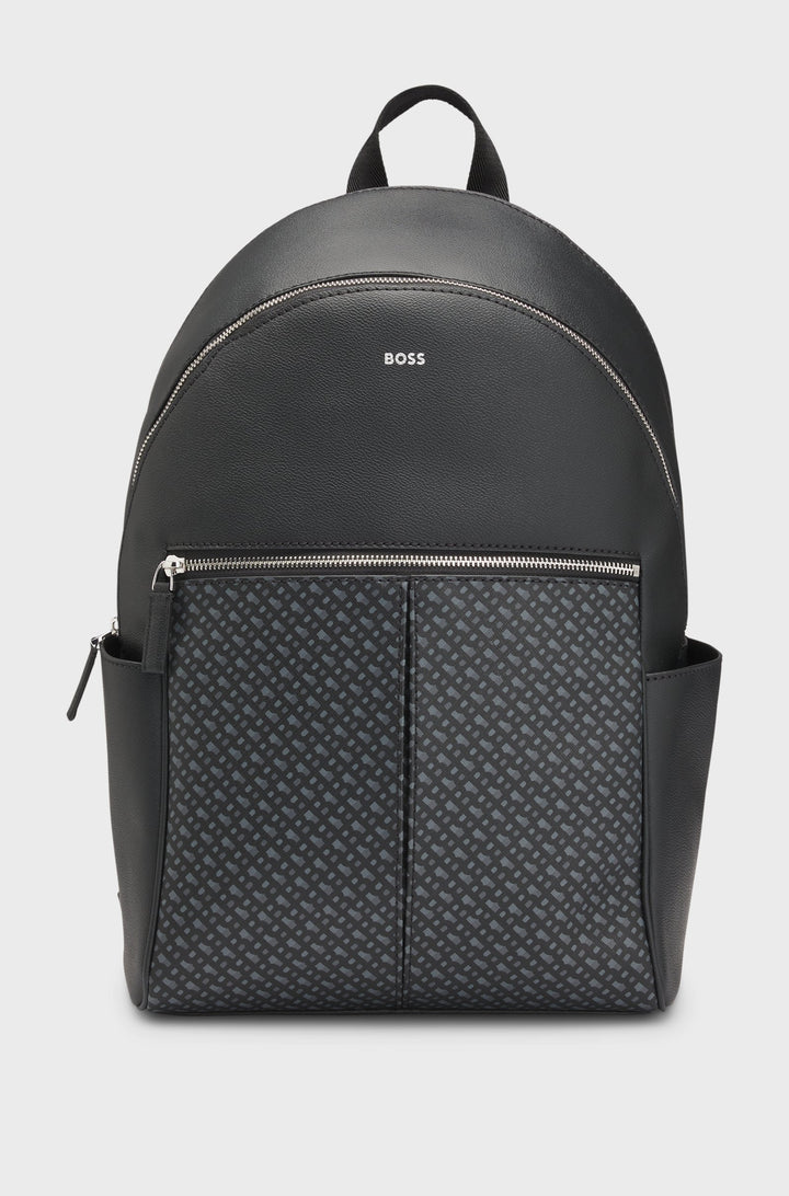BOSS Bags  in Leather - ZAIR N_BACKPACK 10266540 01-50529311- Concorde Fashion#color_black-001