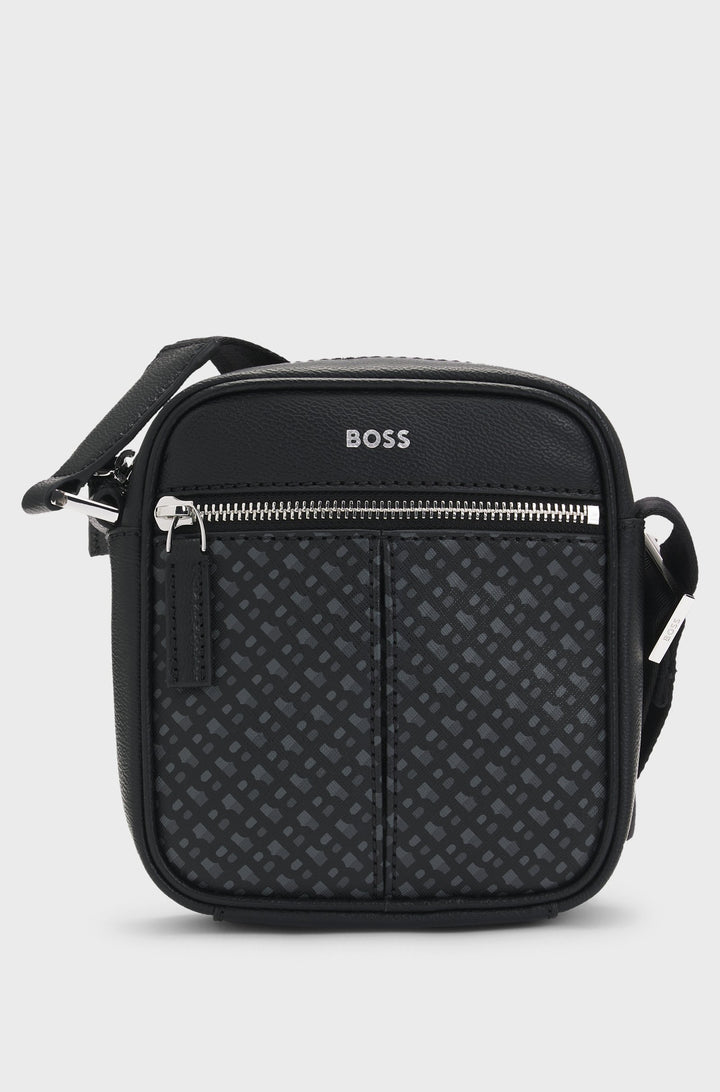 BOSS Bags  in Leather - ZAIR N_NS ZIP 10266540 01-50529313- Concorde Fashion#color_black-001