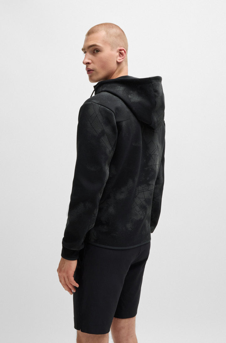 BOSS Hoodies Regular Fit in Cotton Mix - SAVION 10266572 01-50523369- Concorde Fashion#color_black-001