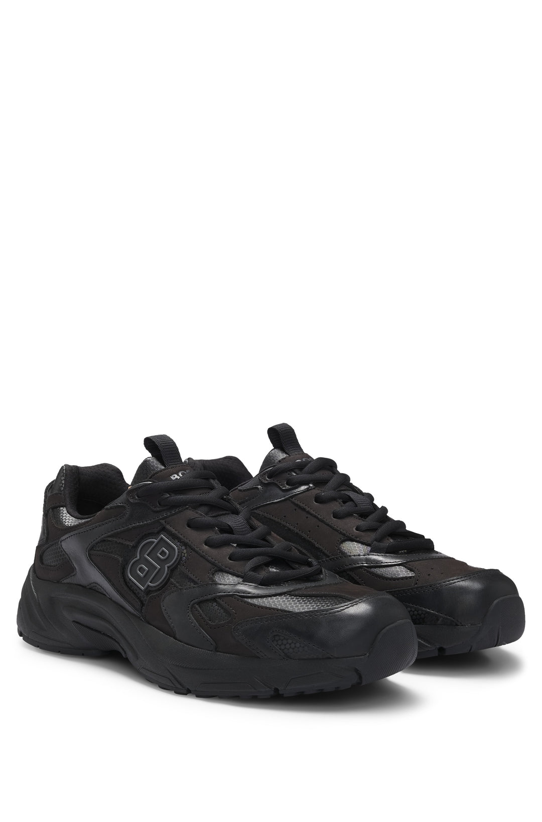 BOSS Sneakers  in Artificial Leather - LEVITT_RUNN_BBMT 10266608 01-50529534- Concorde Fashion#color_black-005