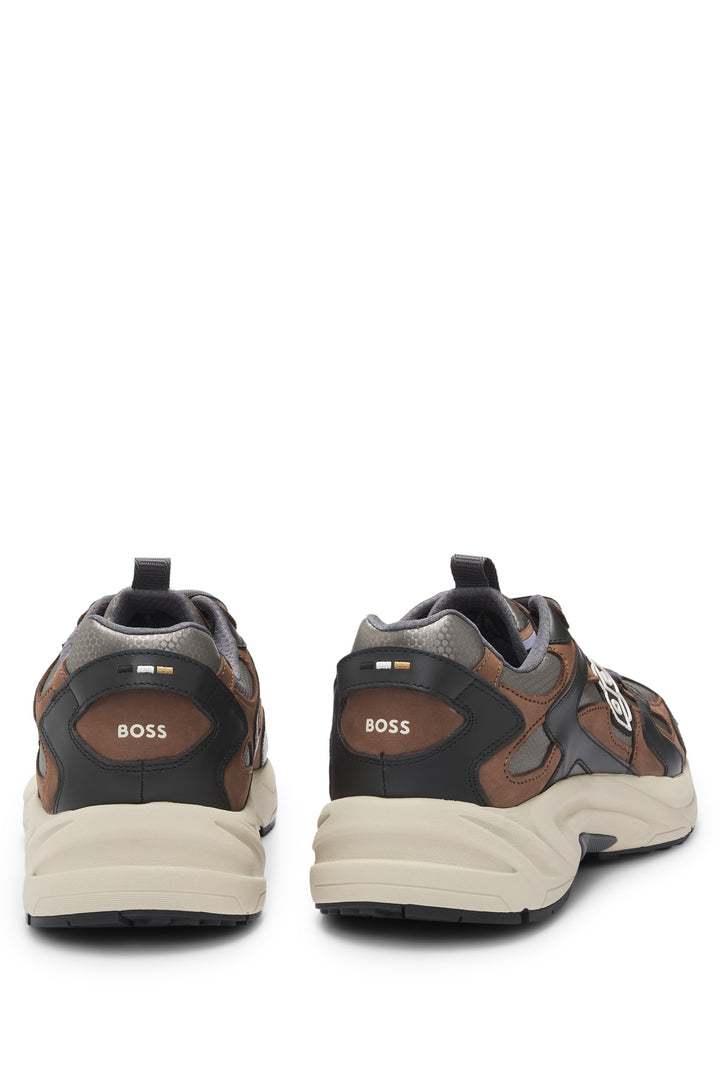 BOSS Sneakers  in Artificial Leather - LEVITT_RUNN_BBMT 10266608 01-50529534- Concorde Fashion#color_brown-240