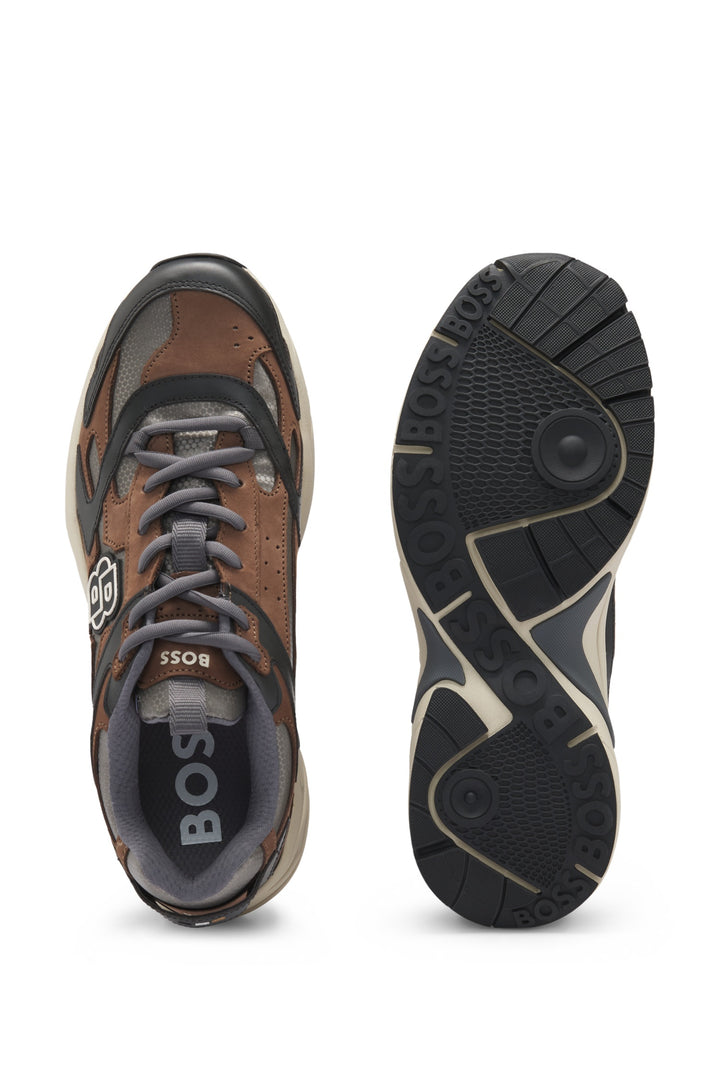 BOSS Sneakers  in Artificial Leather - LEVITT_RUNN_BBMT 10266608 01-50529534- Concorde Fashion#color_brown-240